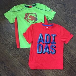 Adidas & Puma Boys Size 6 Short Sleeve Bundle